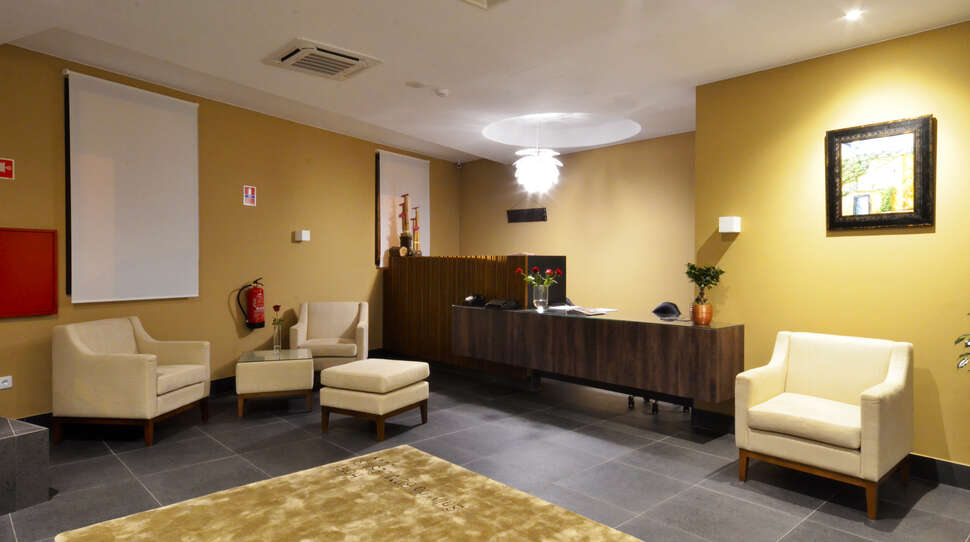 Een foto van het interieur van Hotel Solar do Bom Jesus