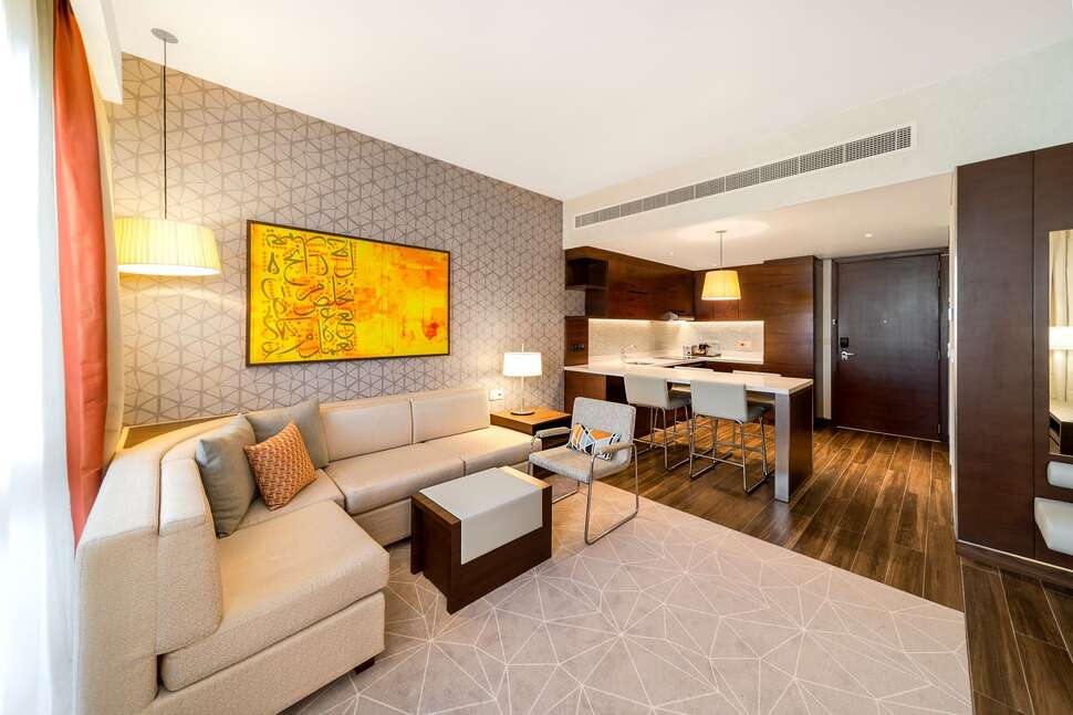 Ein Foto Hyatt Place Dubai Wasl District Hotel & Residences