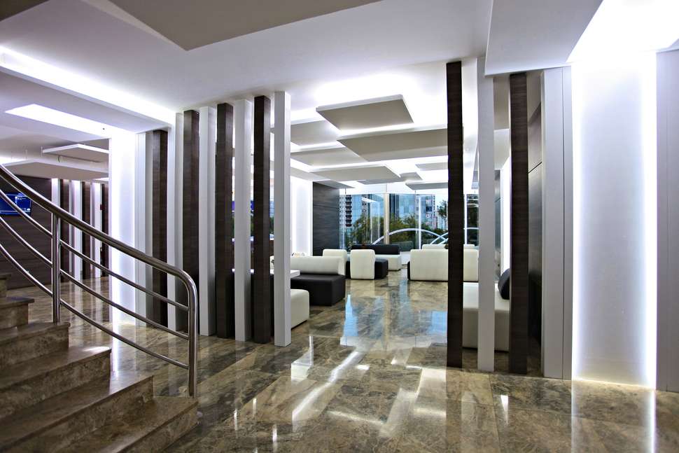 Een foto van het interieur van Flamingo Beach Resort