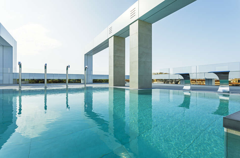 Een foto van het zwembad bij Hotel Olympus Palace