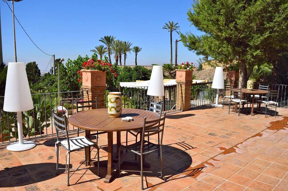 Een foto van het terras bij Agriturismo Vecchia Masseria