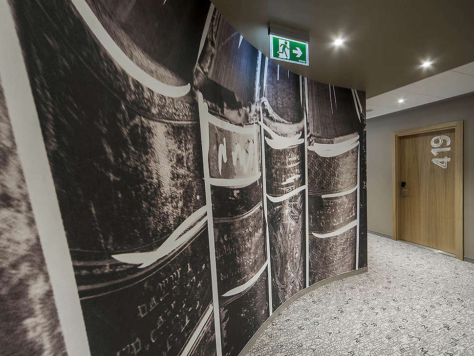 Een foto van het interieur van Ibis Riga Centre