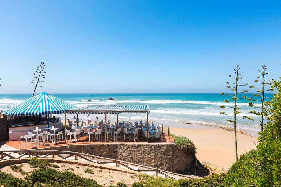 Ein Foto von der Terrasse im Hipotels Flamenco Conil