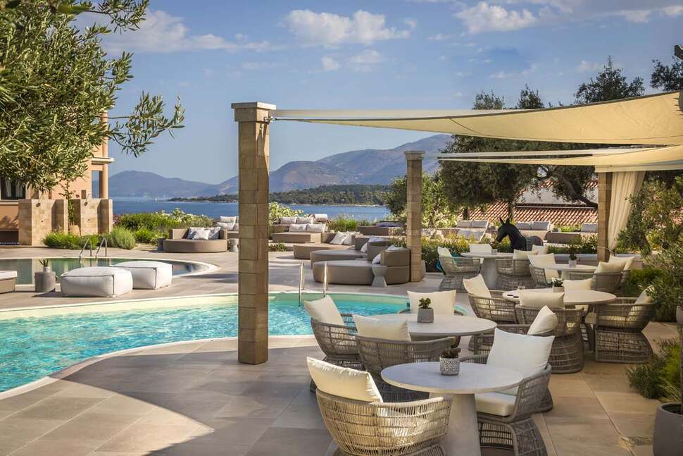 Een foto van het terras bij Thalassa Boutique Hotel