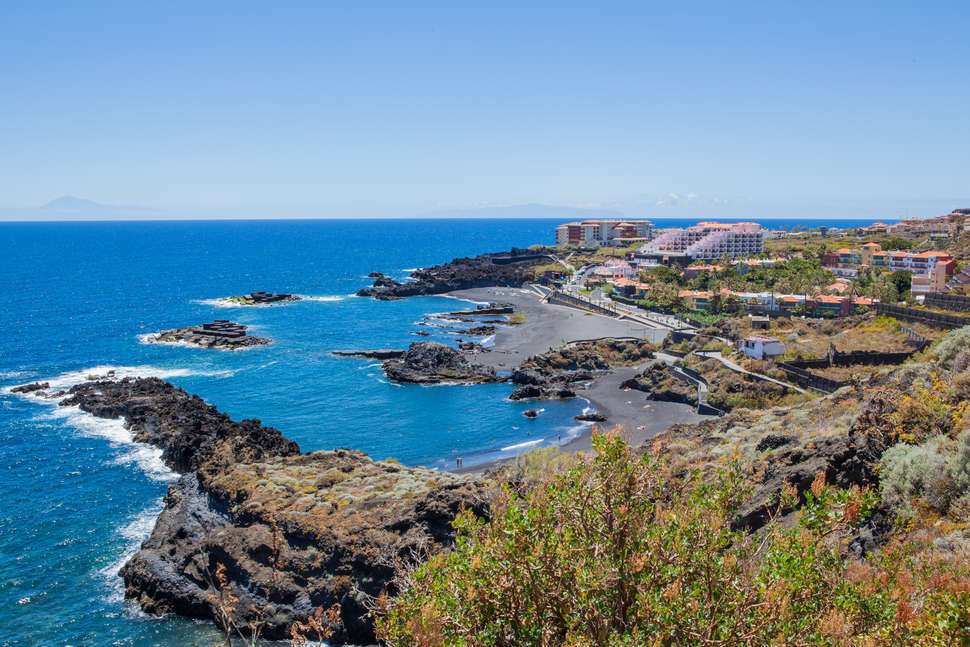 Ein Foto vom Strand beim Apartments Centro Cancajos