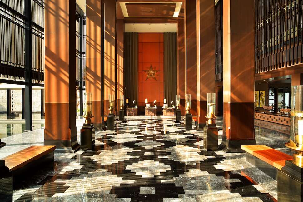Een foto van het interieur van The Anvaya Beach Resort Bali