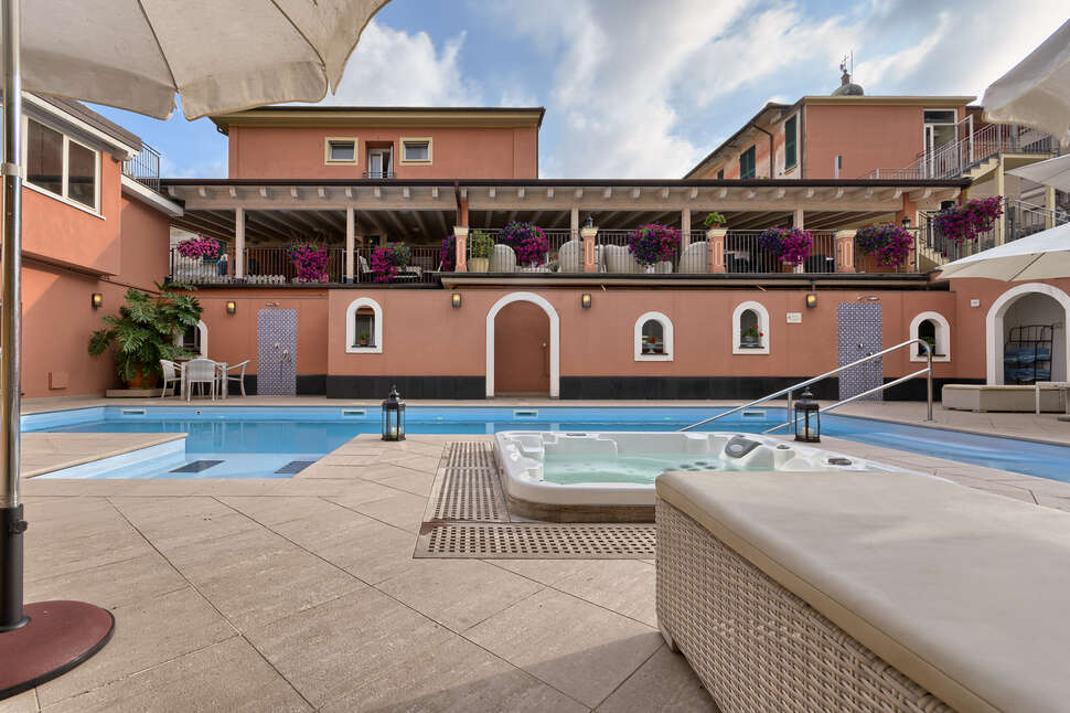 Een foto van het zwembad bij Hotel Monte Rosa