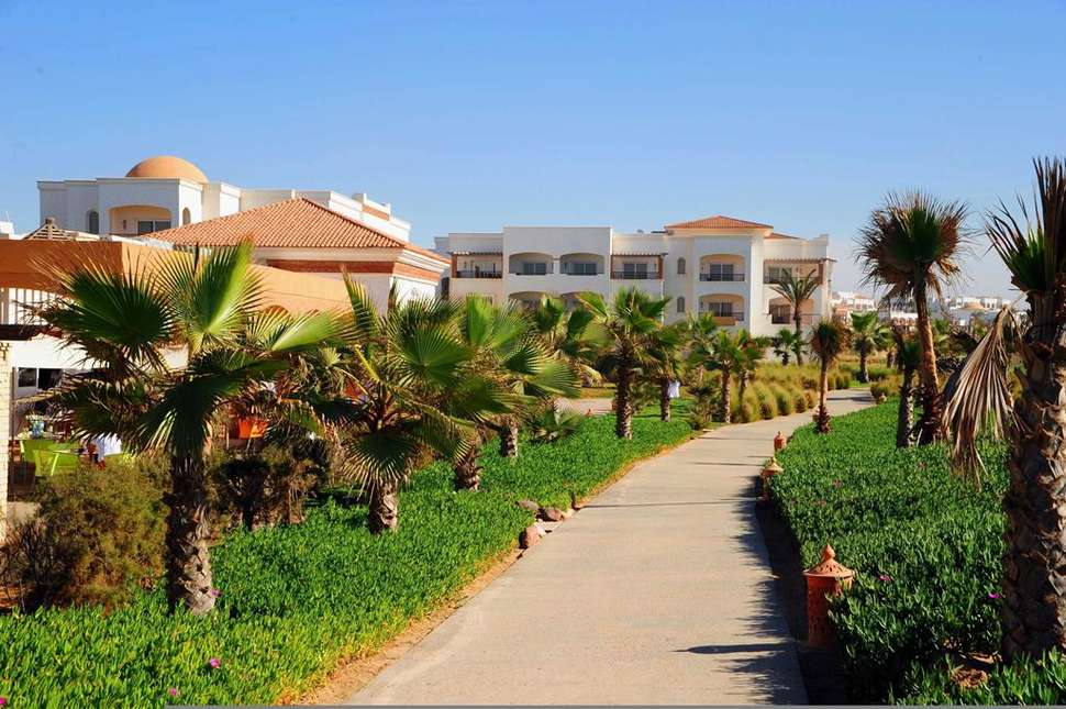 Een foto van het terras bij Robinson Club Agadir