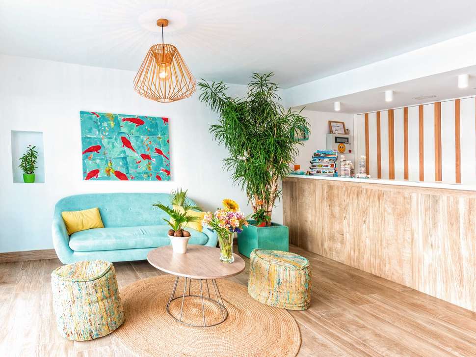 Een foto van het interieur van Appartementen Playamar