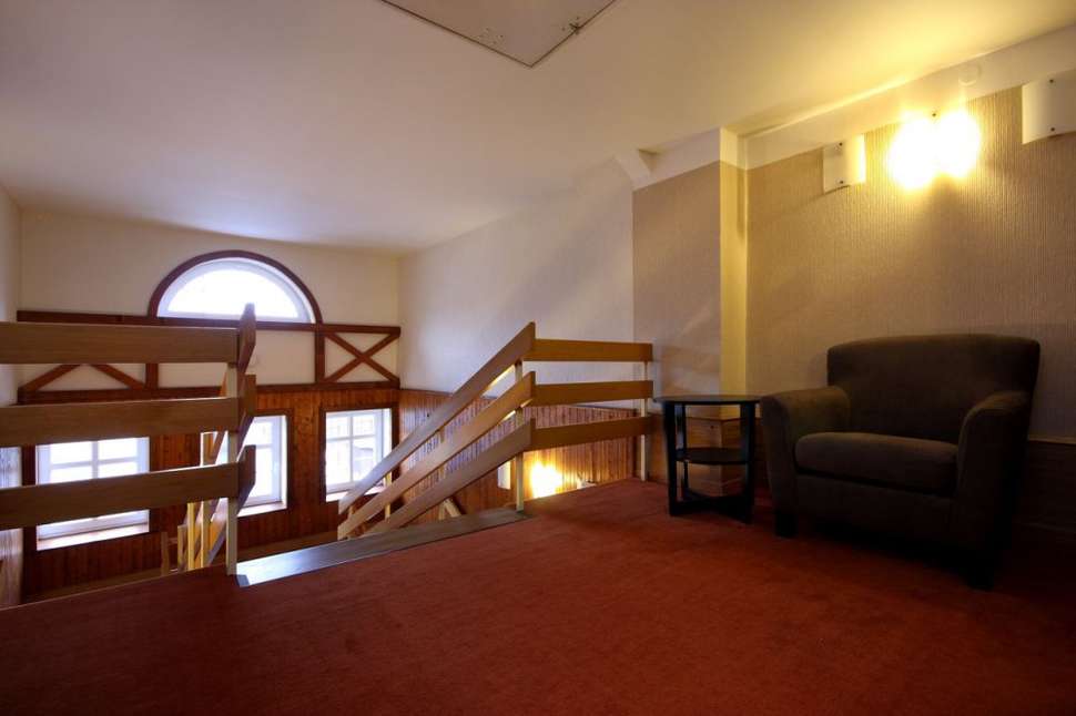 Een foto van het interieur van Hotel Snezka