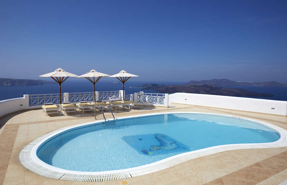 Een foto van het zwembad bij Volcano View Hotel