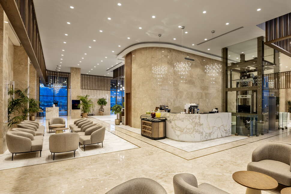 Een foto van het interieur van Hotel Liberty Signa