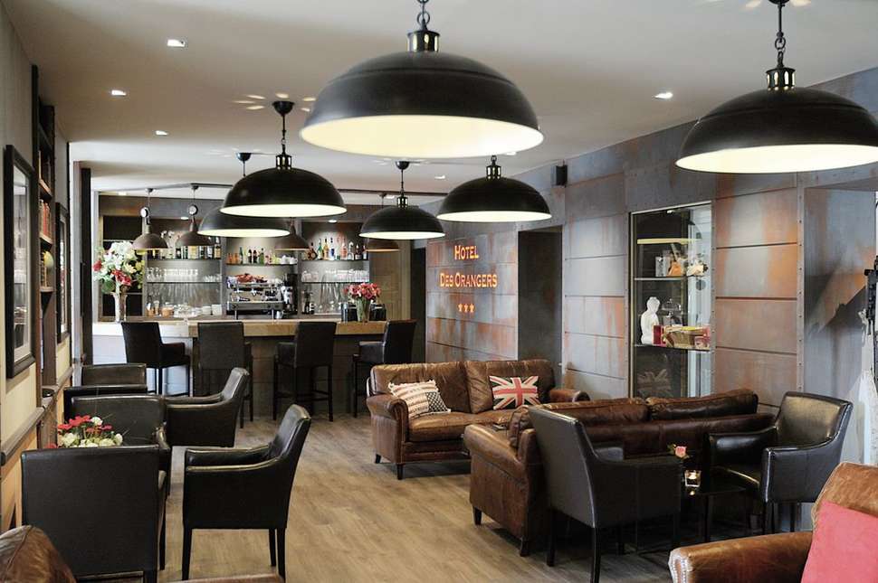 Een foto van het interieur van Hotel des Orangers