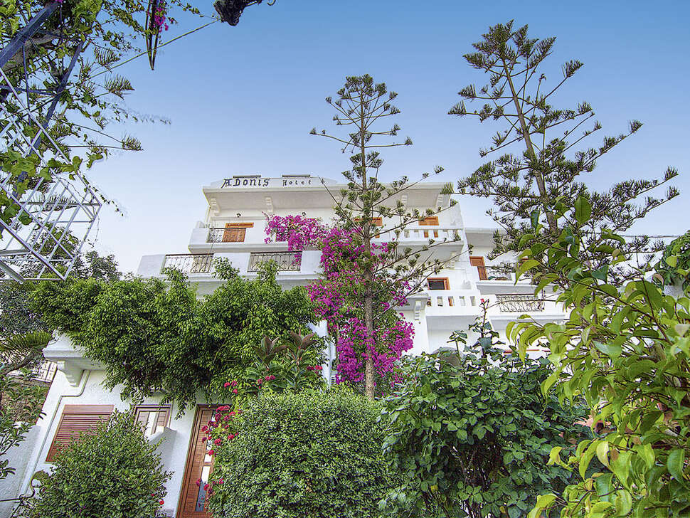 Een foto van de buitenkant van Adonis Hotel