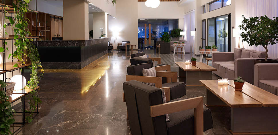 Een foto van het interieur van Hotel Cactus