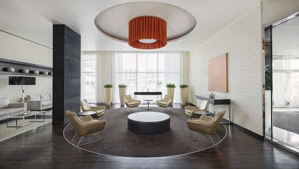 Een foto van het interieur van Hyatt Place Dubai Al Rigga