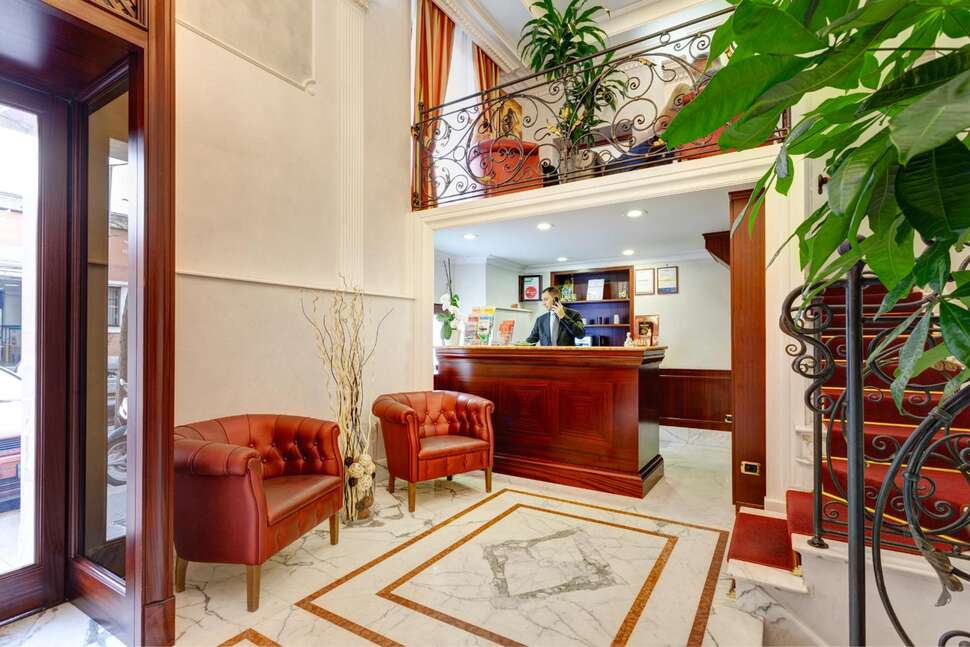 Een foto van het interieur van Hotel Best Roma