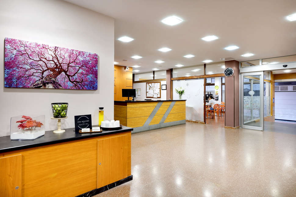 Een foto van het interieur van Hotel Faycan