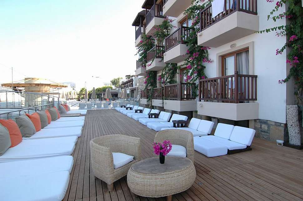 Een foto van het terras bij Diamond of Bodrum