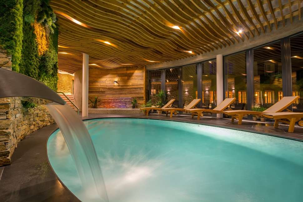Een foto van het zwembad bij Hotel Olympie