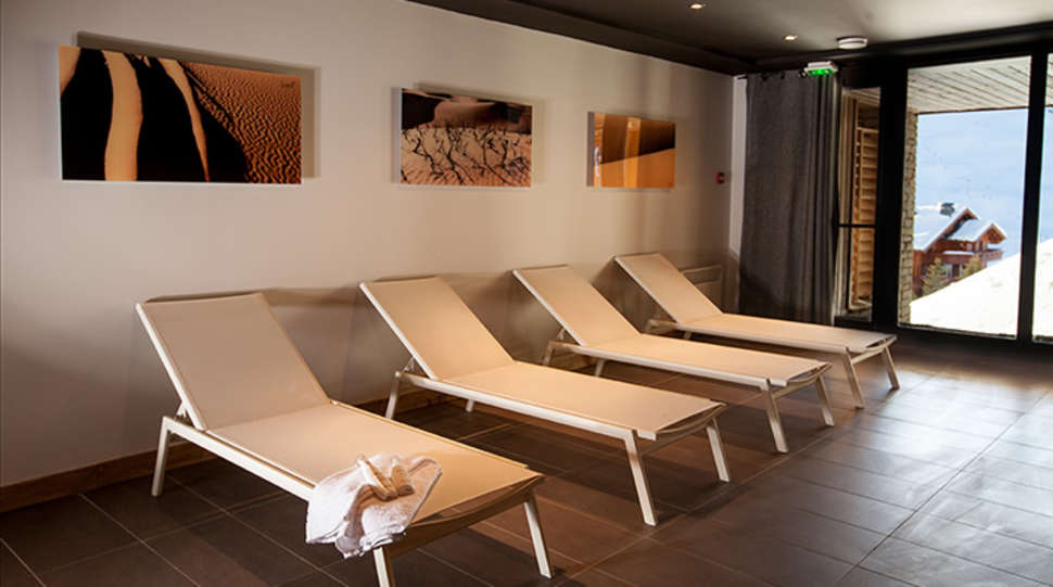 Een foto van het interieur van Les Chalets Du Soleil