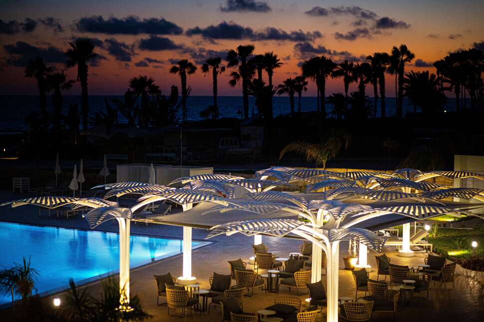Een foto van het terras bij Ivi Mare Hotel