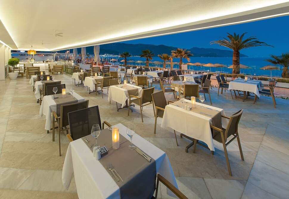 Een foto van de faciliteiten bij The Beachfront Hotel