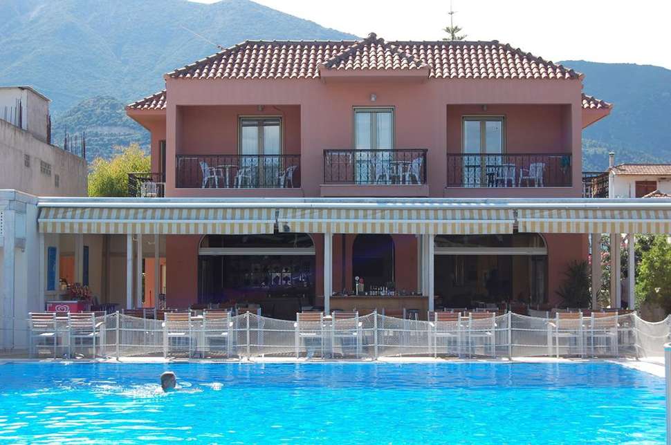 Een foto van het zwembad bij Hotel Athos