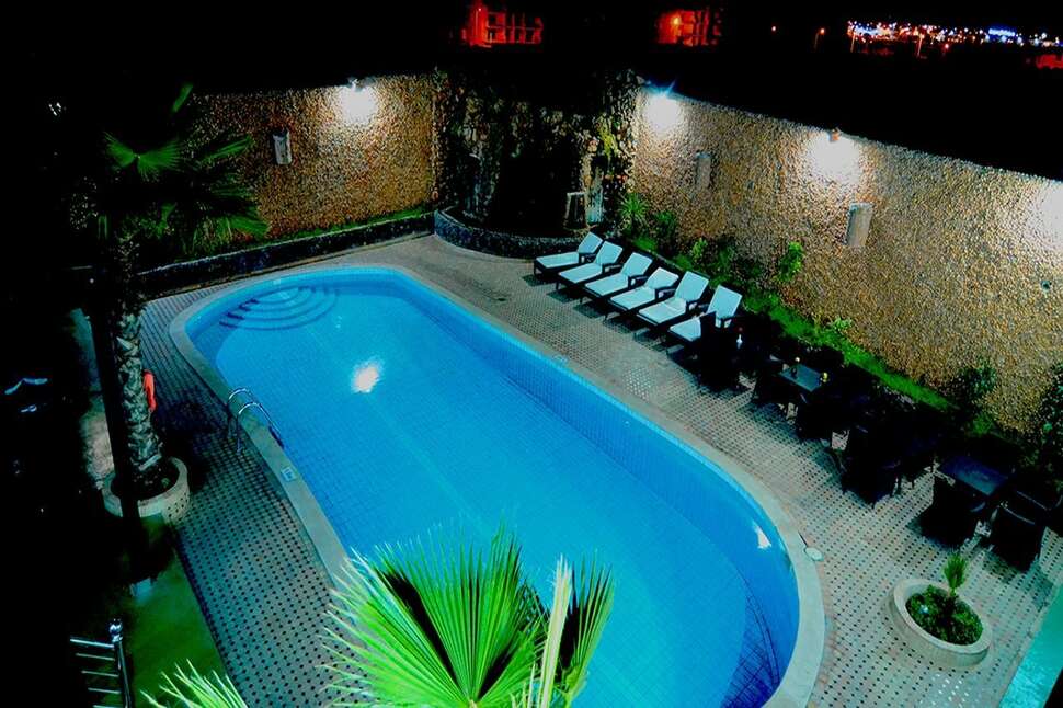 Een foto van het zwembad bij Omega Hotel Agadir