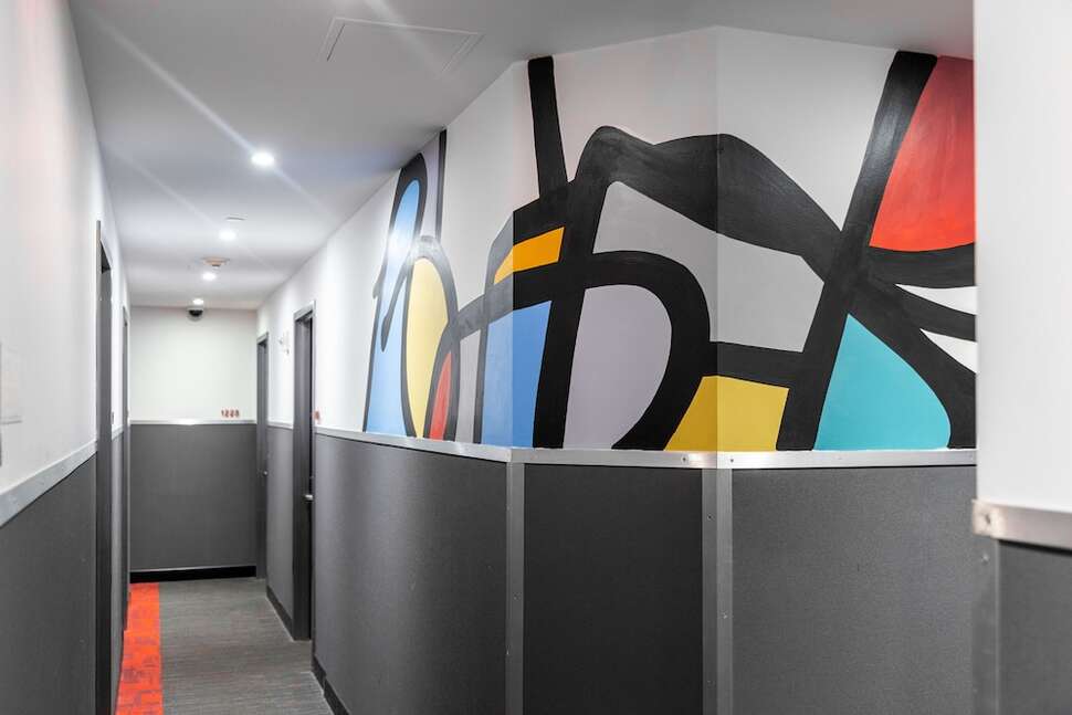 Een foto van het interieur van Pod 39 Hotel