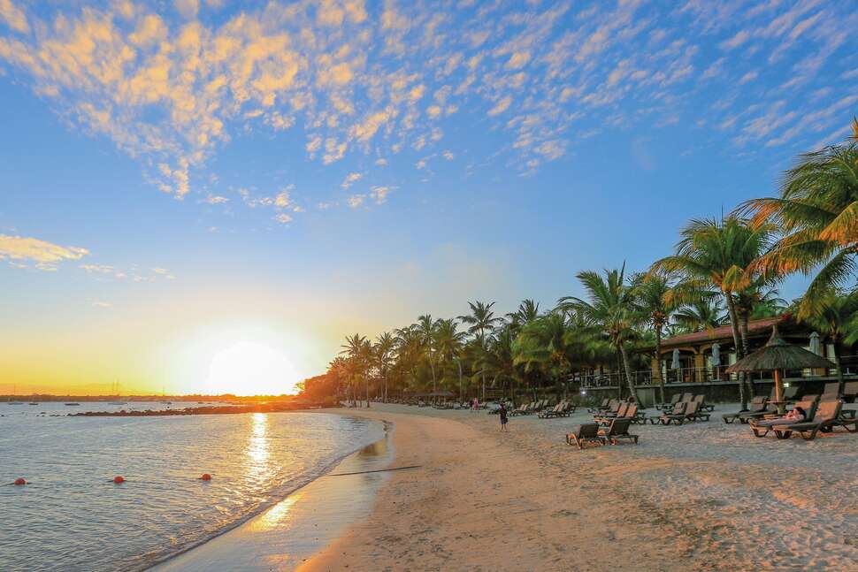 Een foto van het strand bij Mauricia Beachcomber