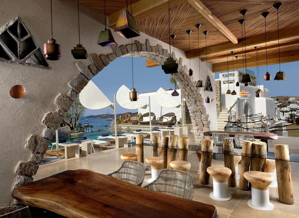 Een foto van de faciliteiten bij Kove Mykonos - A Myconian Collection Hotel
