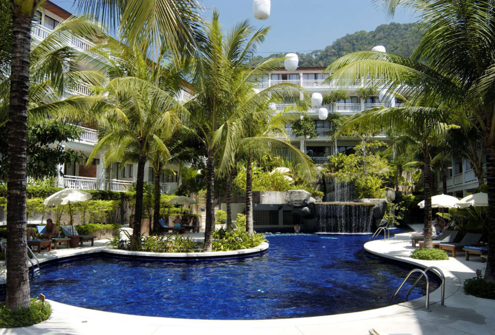 Een foto van het zwembad bij Sunset Beach Resort