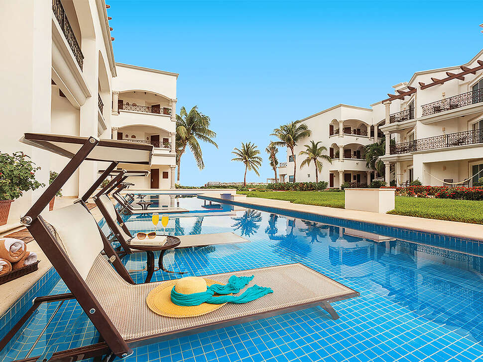 Een foto van het zwembad bij Hyatt Vivid Playa Del Carmen