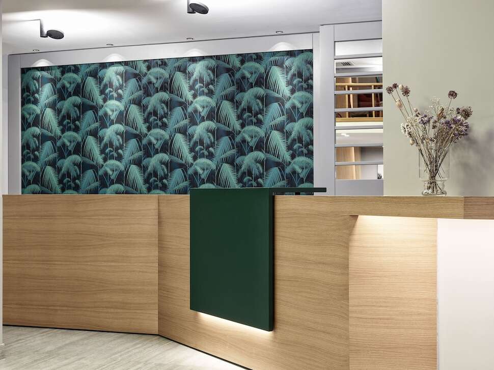 Een foto van het interieur van Achilleas Hotel
