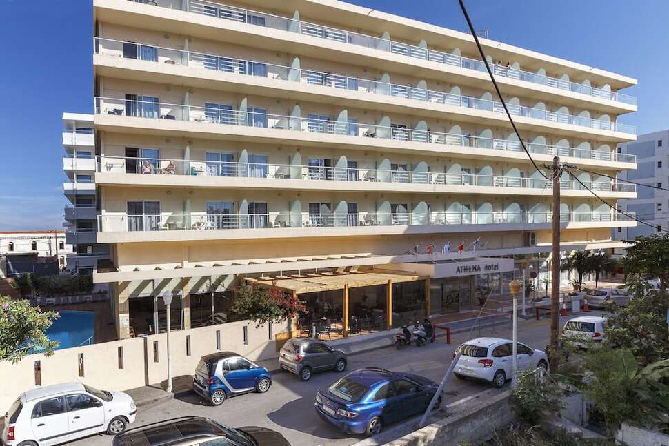 Een foto van een overzicht van Hotel Athena