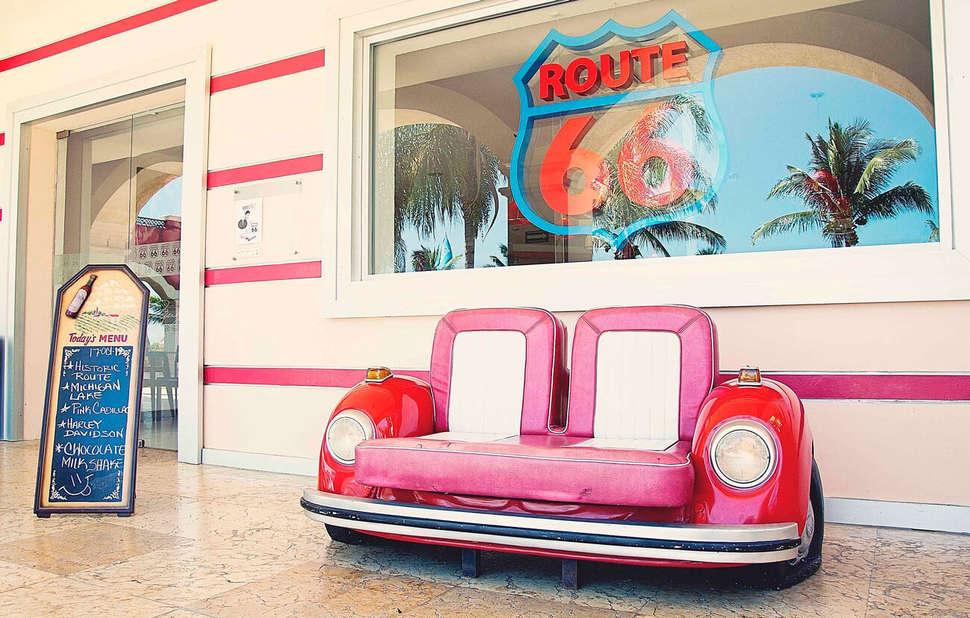 Een foto van het interieur van Ocean Coral & Turquesa