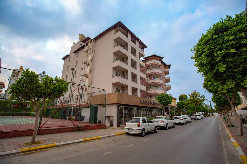 Ein Foto von der Außenansicht des Alanya Beach Hotel