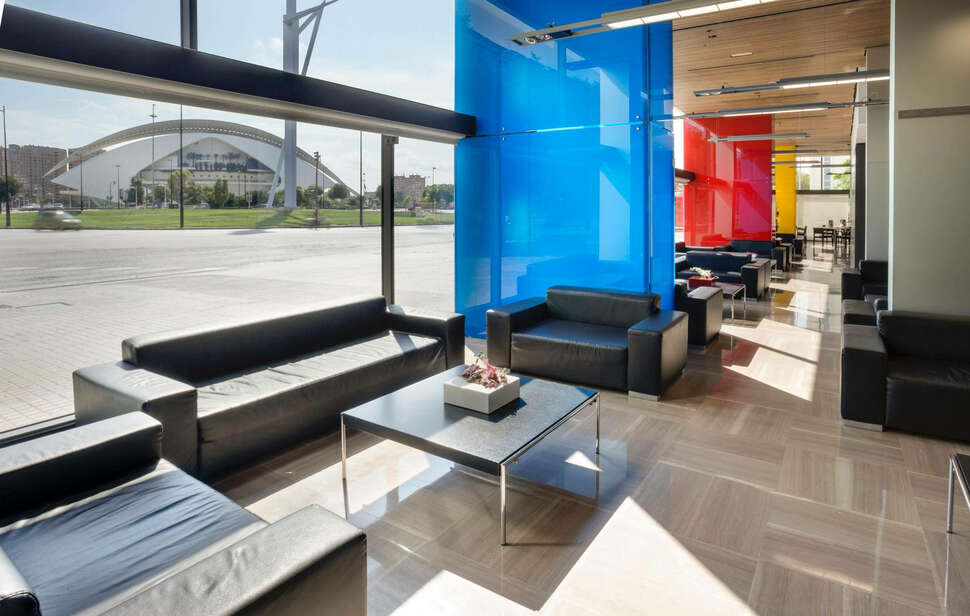 Een foto van het interieur van Barcelo Valencia