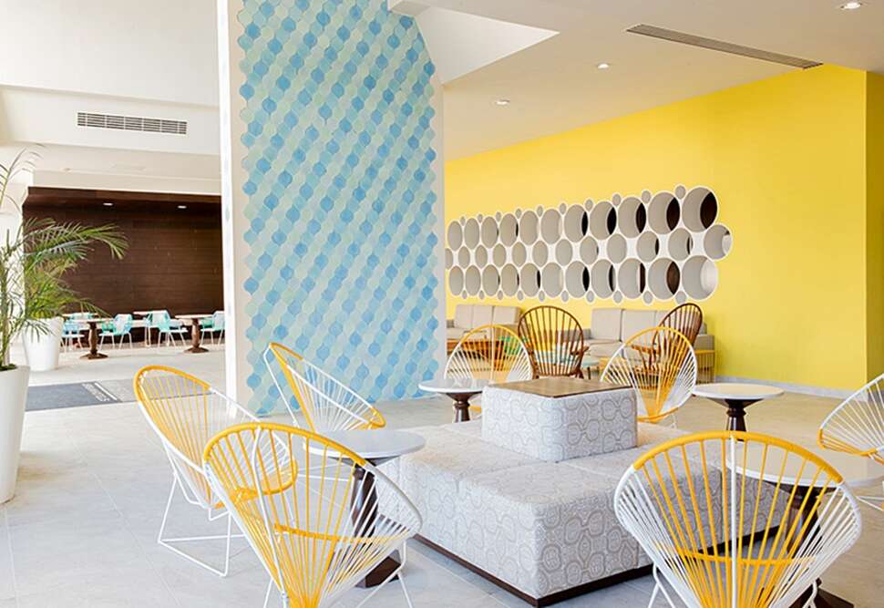 Een foto van het interieur van Krystal Urban Cancun Centro