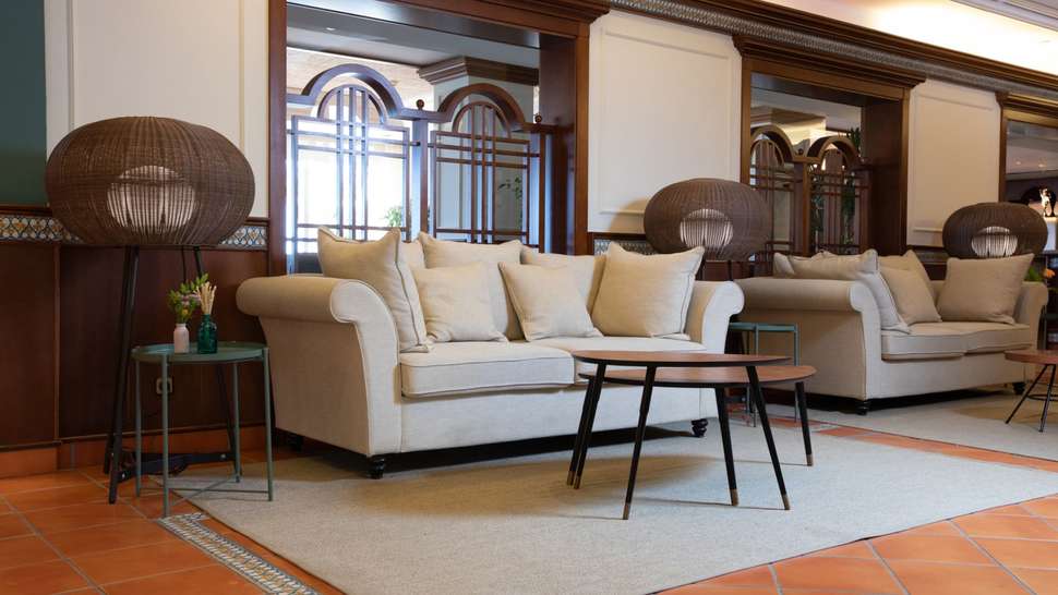 Een foto van het interieur van Hotel Roses Platja