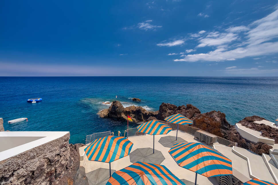 Ein Foto von der Terrasse im Sentido Galomar