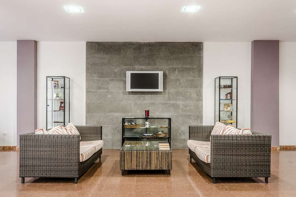 Een foto van het interieur van Hotel Faycan