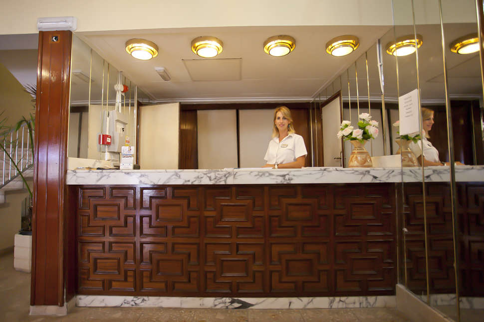 Een foto van het interieur van Bona Vista Hostal