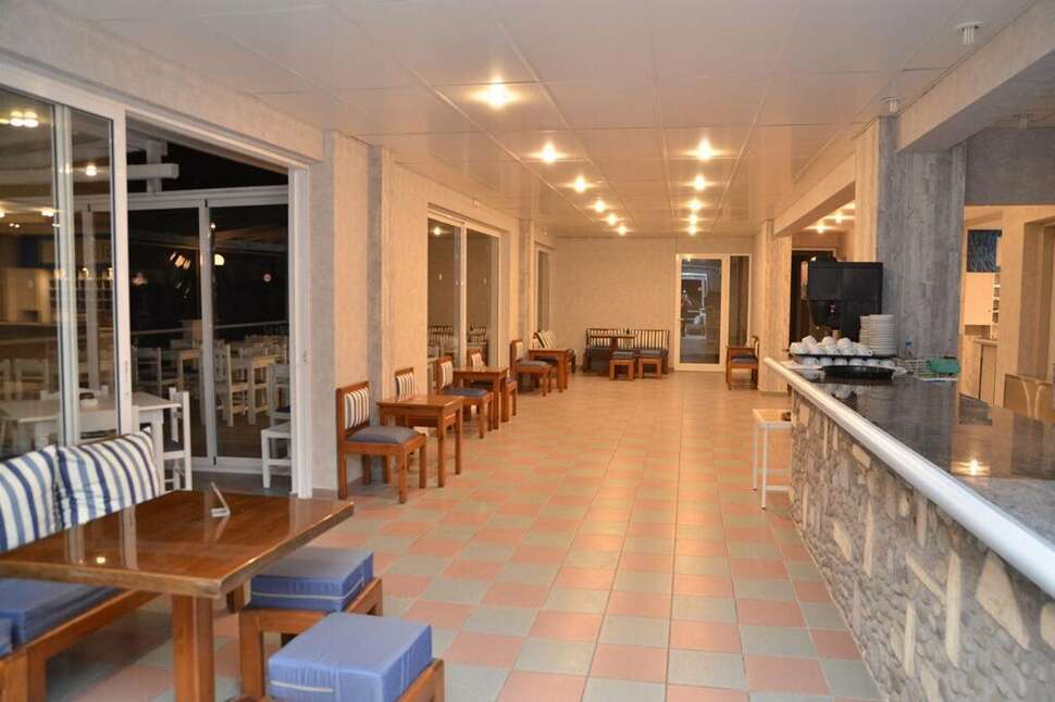 Een foto van het interieur van Blue Nest Hotel