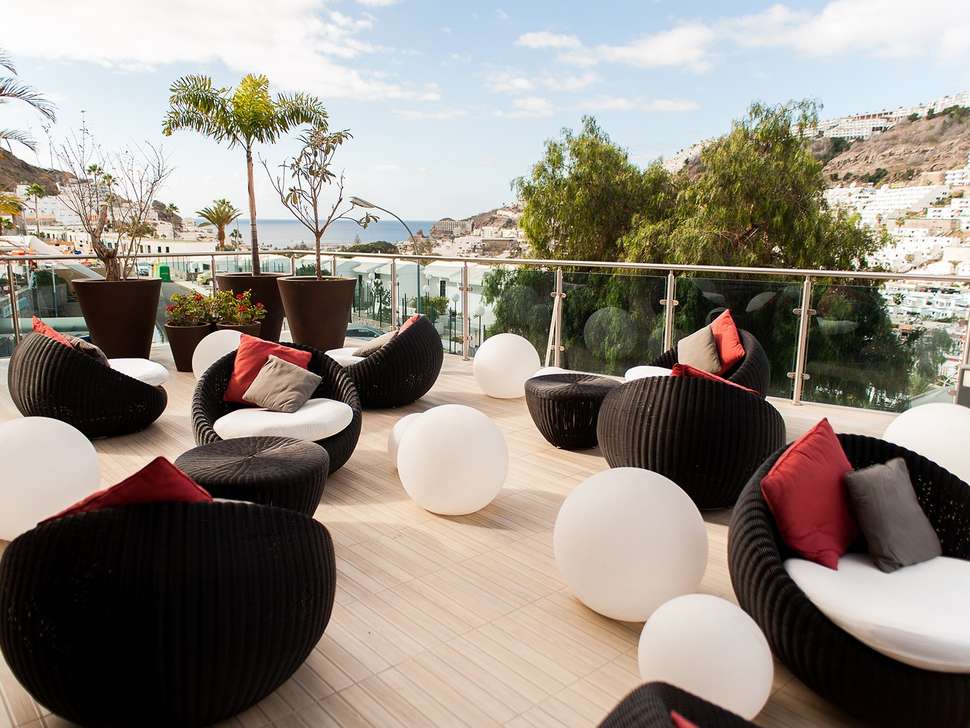 Ein Foto von der Terrasse im Hotel Servatur Casablanca