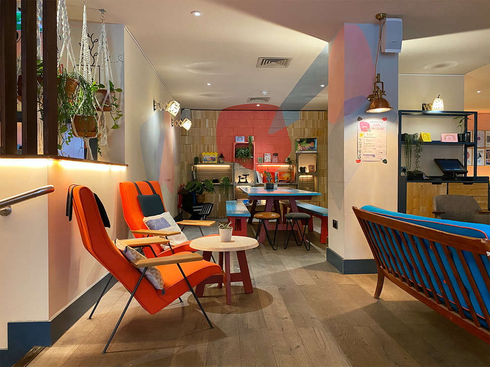 Een foto van het interieur van Qbic London City