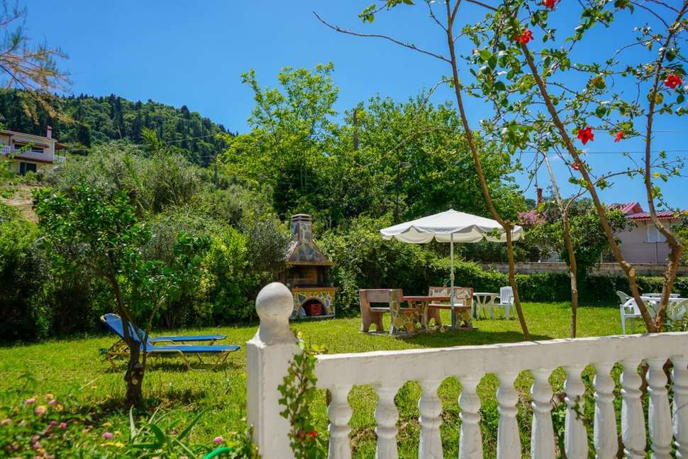 Ein Foto von der Terrasse im Capriccio Studios