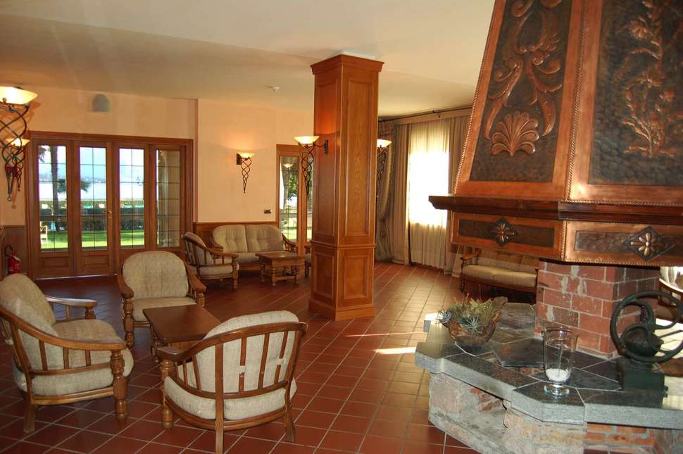 Een foto van het interieur van Grand Hotel Dino