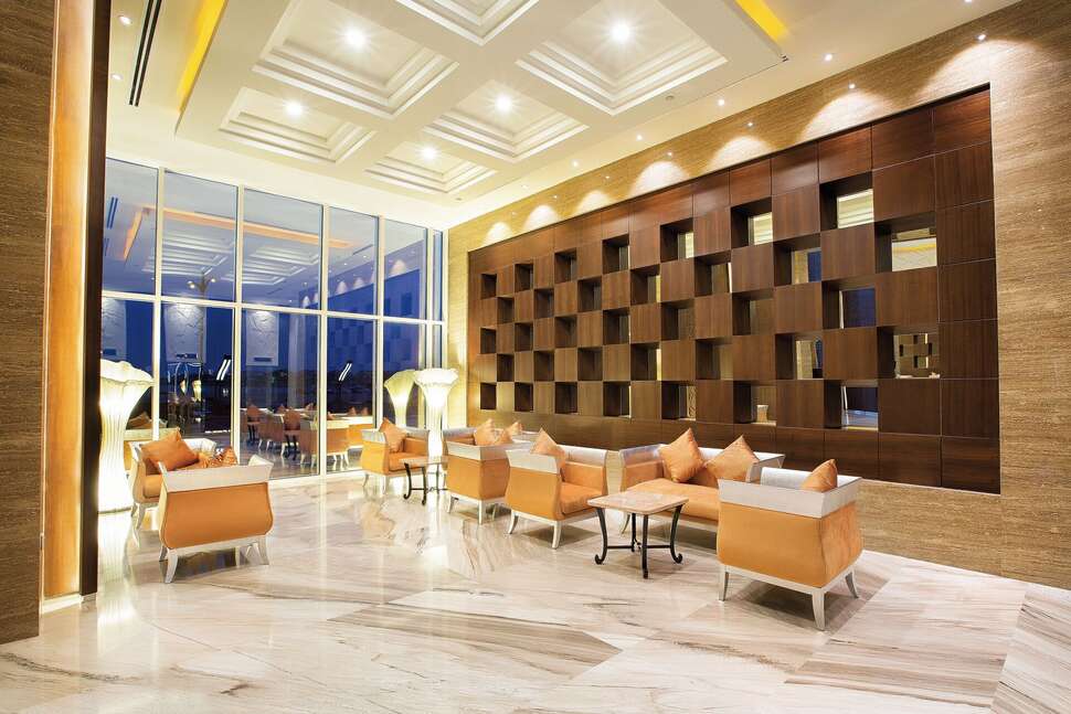 Een foto van het interieur van Marriott Hotel Production City Dubai